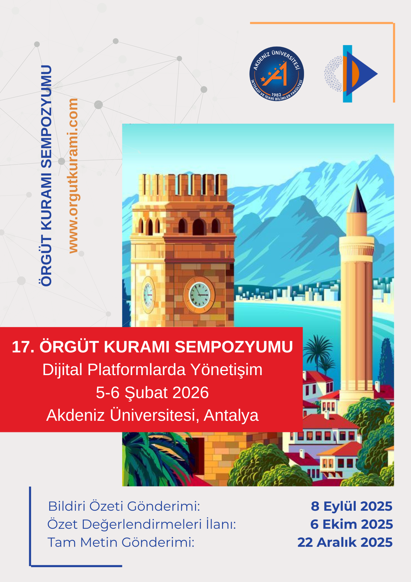Akdeniz Üniversitesi "17. Örgüt Kuramı Sempozyumu" düzenleyecek